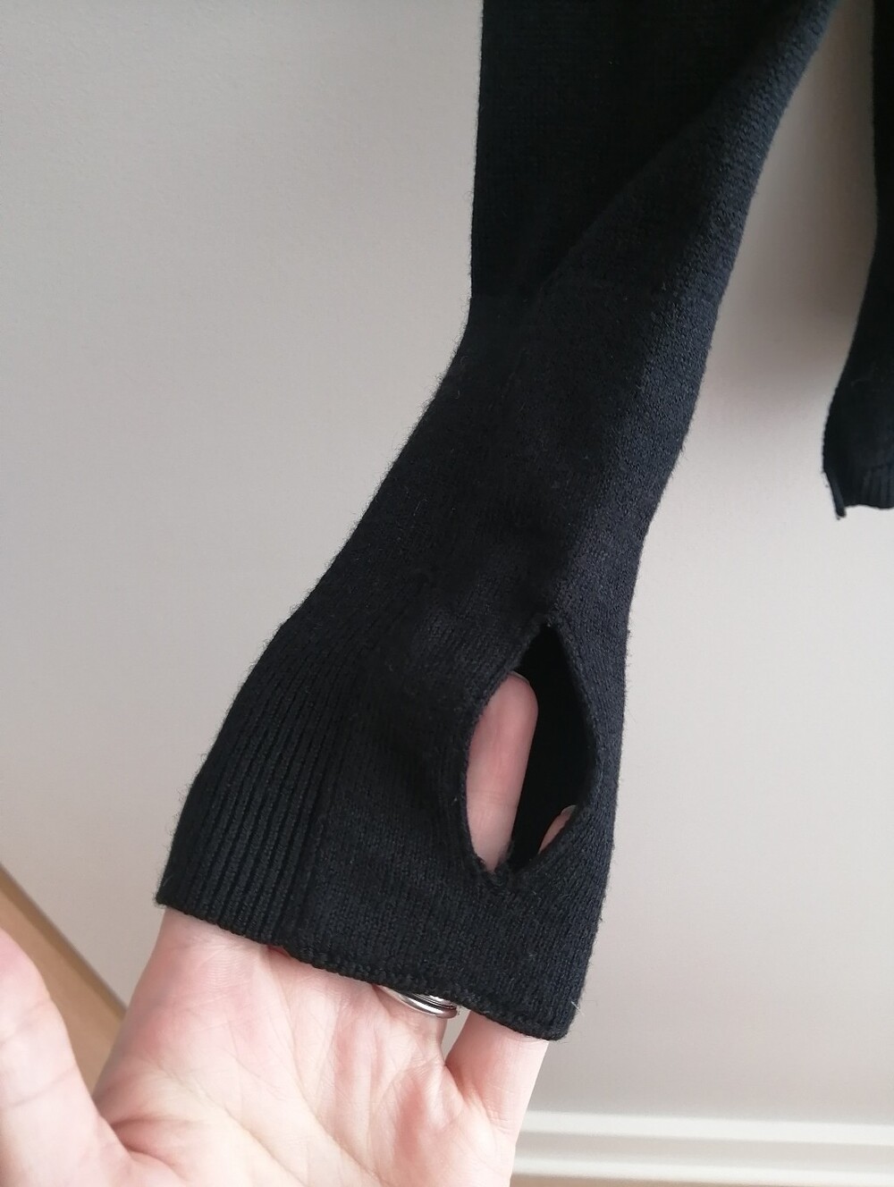 Lululemon Bring It Backbend Sweater Crossover Open Back Black Knit Medium - Picture 8 of 15